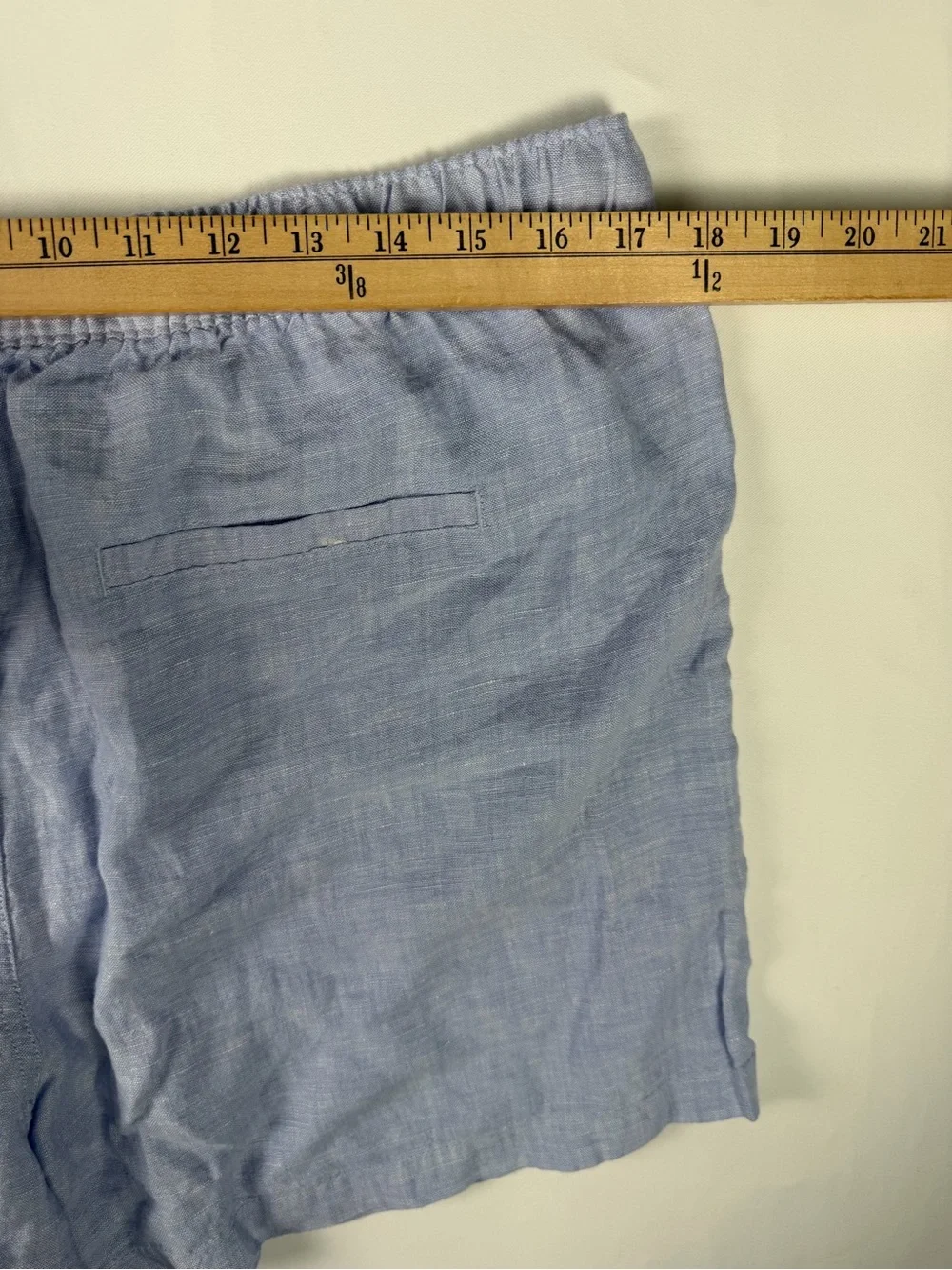 C&C California Chambray Drawstring Shorts in Light Blue - Perfect XL
